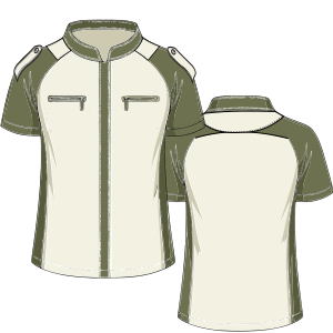 Fashion sewing patterns for UNIFORMS Shirts Security guard Shirt 9807